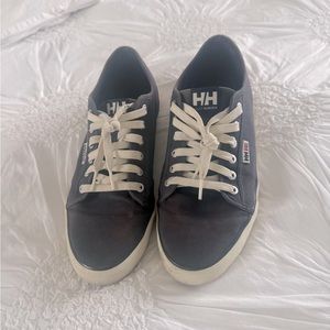 HELLY HANSEN men’s navy blue canvas sneakers, size 10